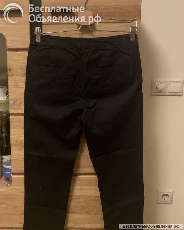 Брюки ASOS зауженные укороченные х/б (S)