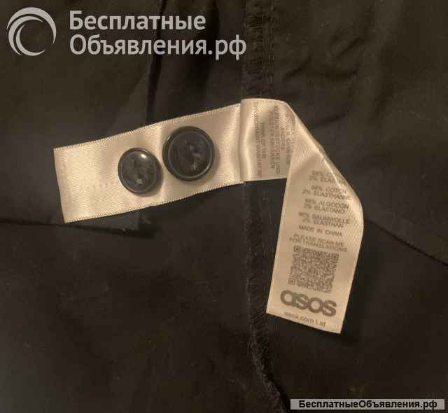 Брюки ASOS зауженные укороченные х/б (S)