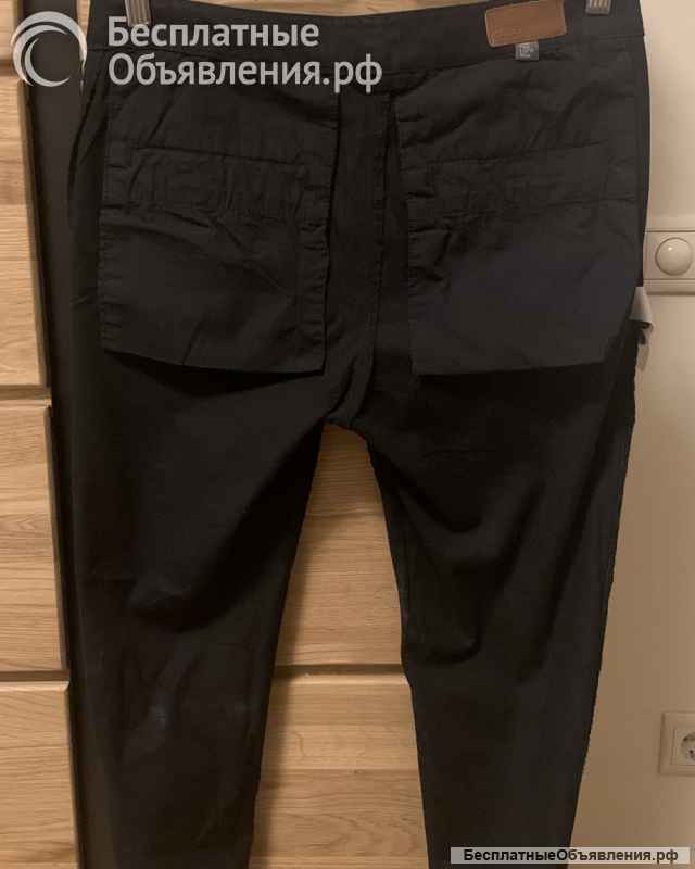 Брюки ASOS зауженные укороченные х/б (S)