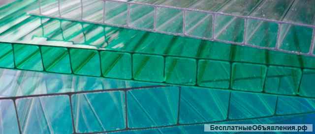 Поликарбонат с УФ-защитой любой толщины, прозрачный/ цветной