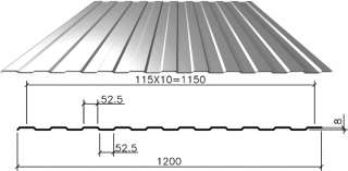 Профлист оцинкованный С8 м2 в Ставрополе