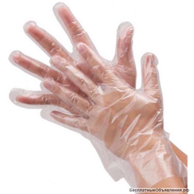 Перчатки ТПЭ 100 шт