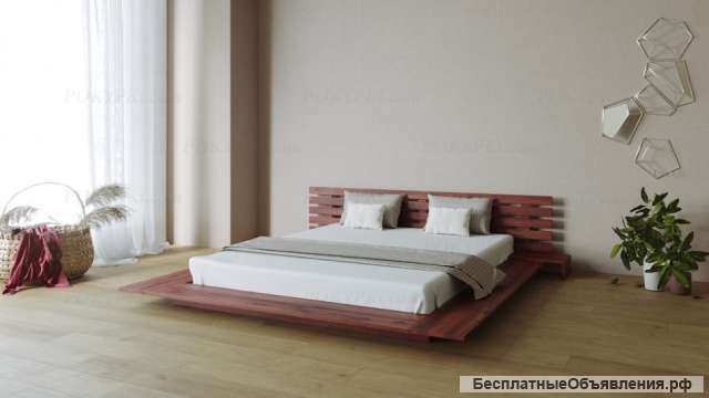 Двуспальная интерьерная кровать «Самурай»