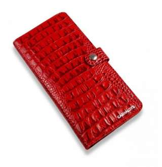 Кожаный портмоне Longer, Кайман Красный