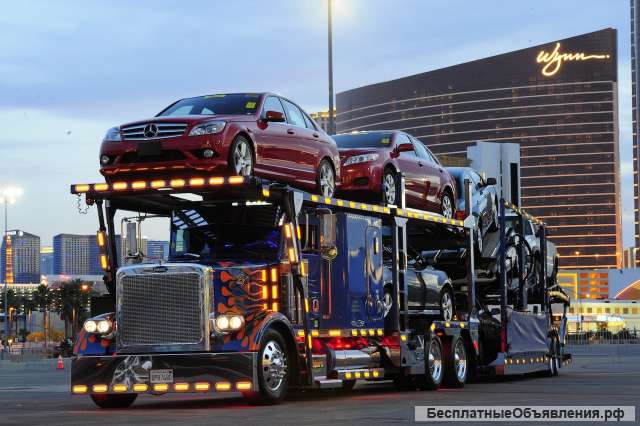 Услуги по перевозке автомобилей на автовозах