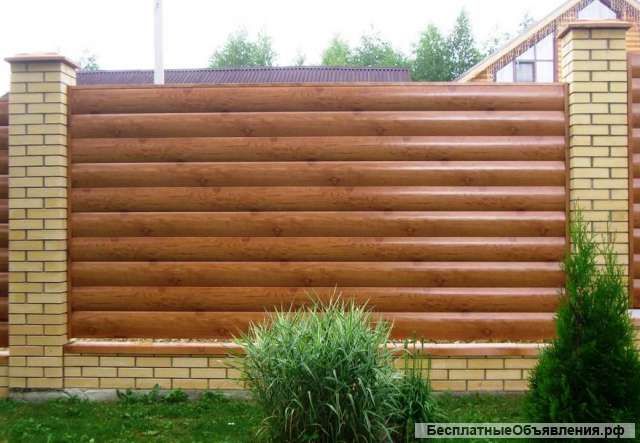 Сайдинг для забора и фасада, покрытие ECOSTEEL