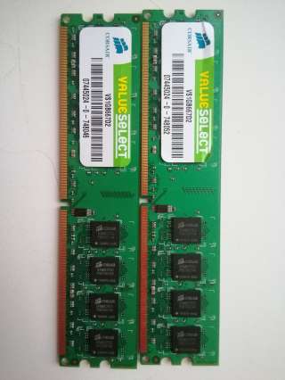 Оперативная память 1гб, 533Мгц, DDR2, 2 штуки