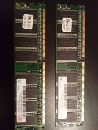 Оперативная память 512Мб, 400мгц, DDR1, 2 шт