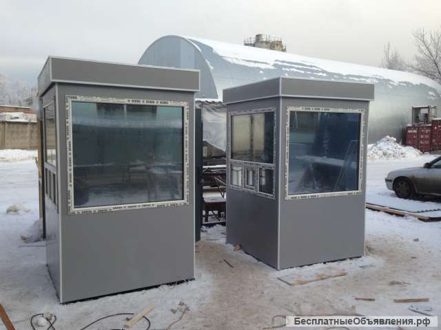 Пост охраны 1,5х1,5х2,5м, новый, утепленный