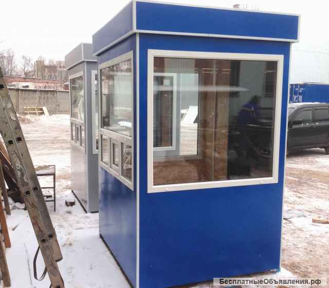 Пост охраны 1,5х1,5х2,5м, новый, утепленный