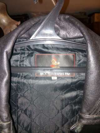 Кожаное пальто с подкладкой