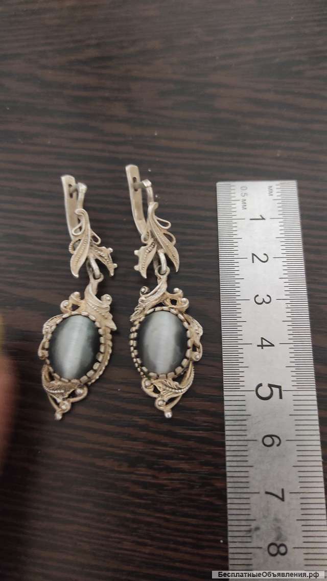 Серебряные серьги