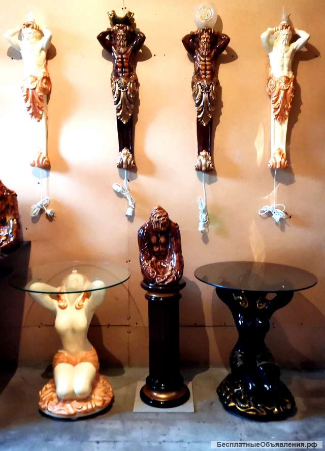 Журнальные столики, статуетки и сувениры