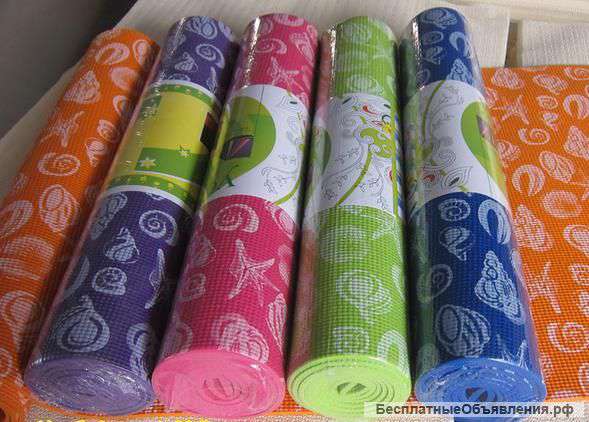 Коврик для фитнеса и йоги 173x61см