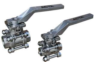 Краны шаровые полнопроходные трехсоставные АСТА КШ651