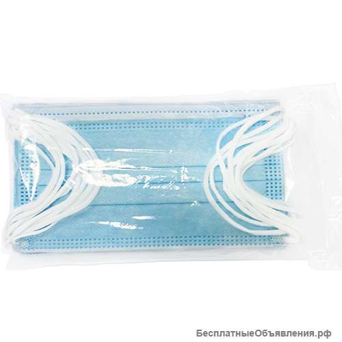 Маска одноразовая SeptoPlus (10 шт. в индивидуальной упаковке)