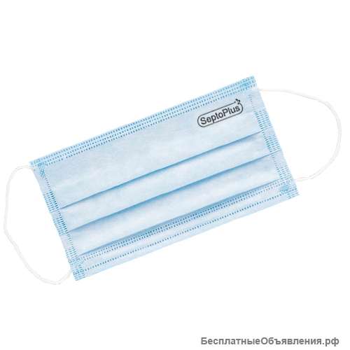 Маска защитная белая SeptoPlus 1шт