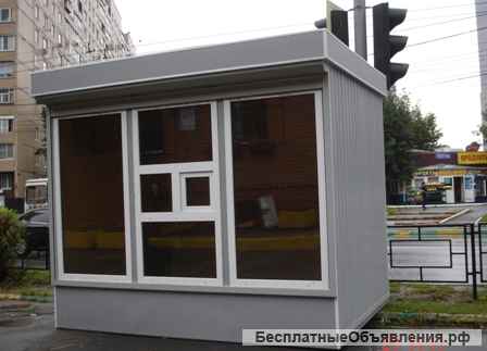 Киоск для уличной торговли 3,0х2,5х2,5м, эконом, новый