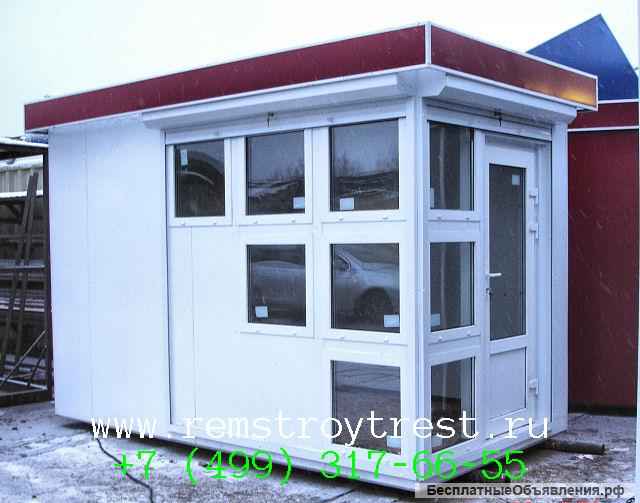 Киоск для уличной торговли 3,0х2,5х2,5м, эконом, новый