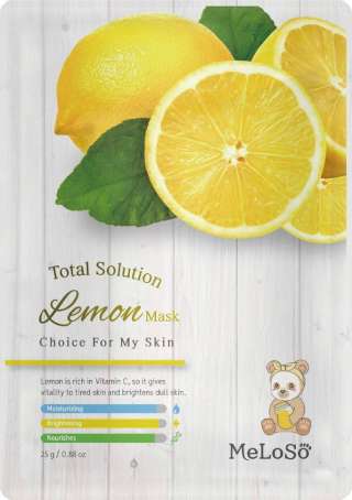 MeLoSo Тканевая маска для лица с экстрактом лимона