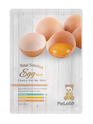 MeLoSo Total Solution Egg Mask тканевая маска с яичным альбумином