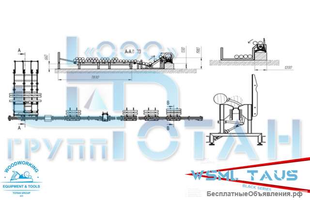 Автоматические линии сортировки и учета бревен TAUS WSML ASLL