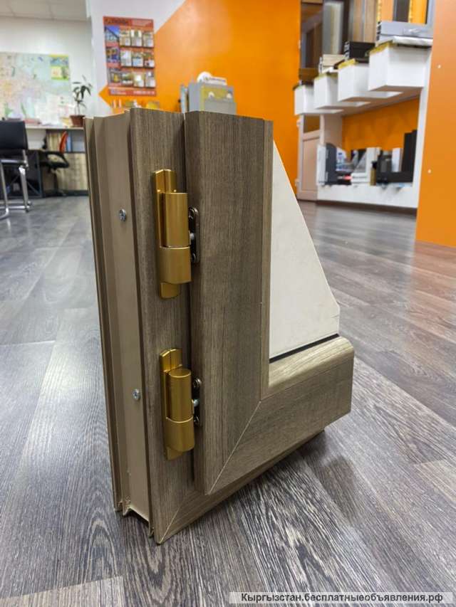 Окна металлопластиковые из Турецкого профиля Bauplast цвет "Антик"