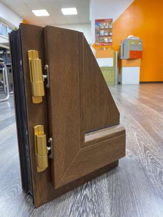 Окна металлопластиковые из Турецкого профиля Bauplast цвет "Орех"