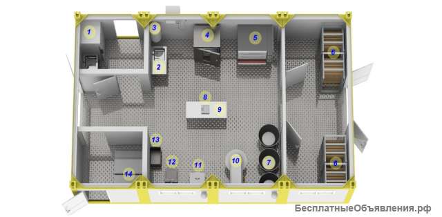 Модульная мини-пекарня МПЗ 500
