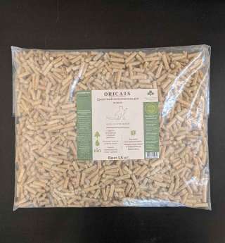 Древесный наполнитель ORICATS 3кг Оптом