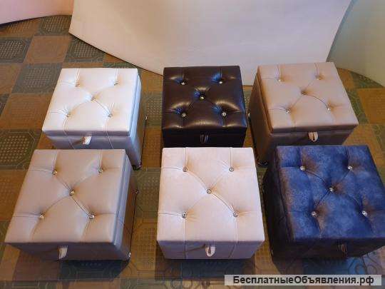 Пуфики с каретной стяжкой