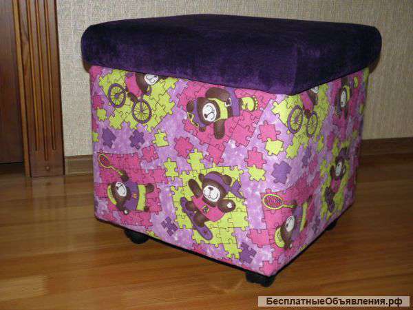 Пуфик новый на колесиках
