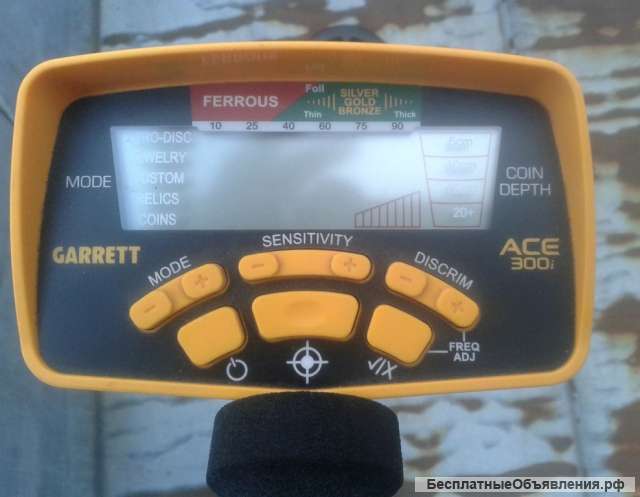 Сертифицированный металлоискатель Garrett ACE 300 i