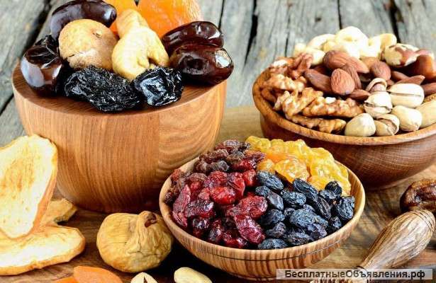 Орехи, сухофрукты, чай, кофе