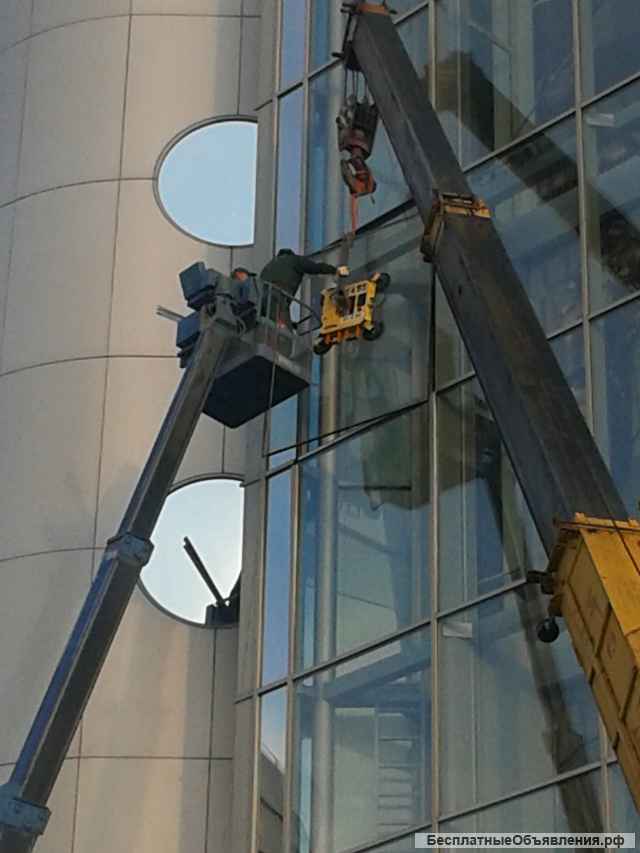 Изготовление, установка больших стекол и стеклопакетов