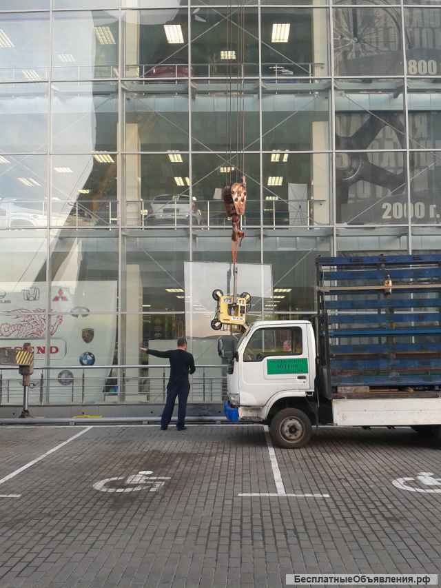 Изготовление, установка больших стекол и стеклопакетов