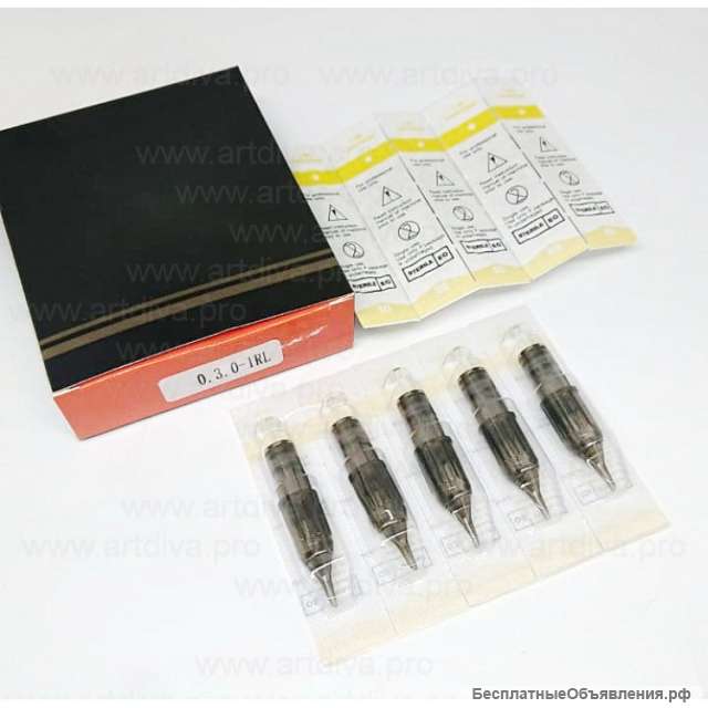 Картридж 1RL 0,3 мм для татуажа и татуировок