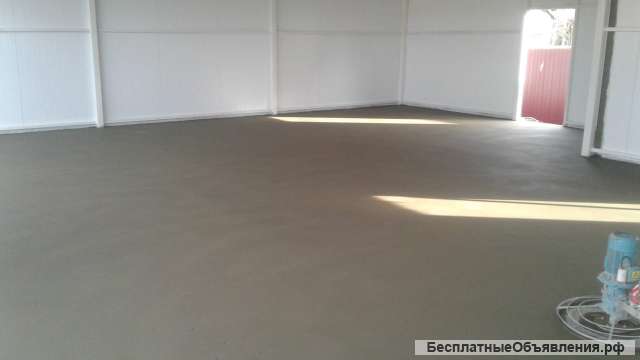 Стяжка пола (полусухая, изготовление механизированным способом)