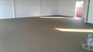 Стяжка пола (полусухая, изготовление механизированным способом)