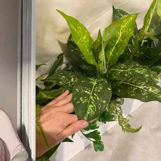 Бордюр из искусственных растений