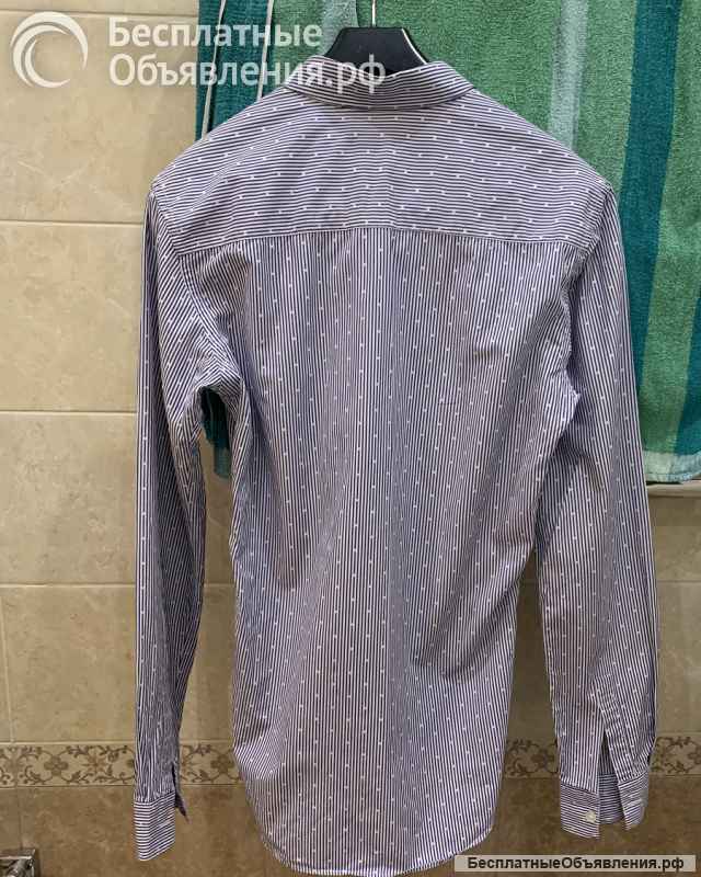Рубашка в полоску ZARA MAN х/б SLIM FIT