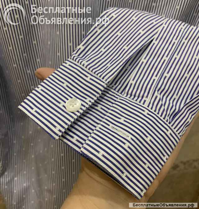 Рубашка в полоску ZARA MAN х/б SLIM FIT