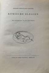 Johann Wolfganf Goethe. Roemische Elegien