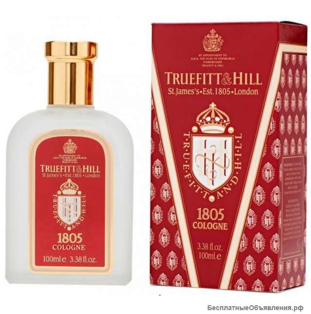 Парфюм мужской Truefitt & Hill 1805 - 100 мл. одеколон