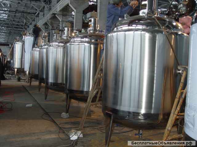 Емкости под Давлением/ Вакуумом, Ферментёры, Реакторы, Производственные Линии. Завод Гранд