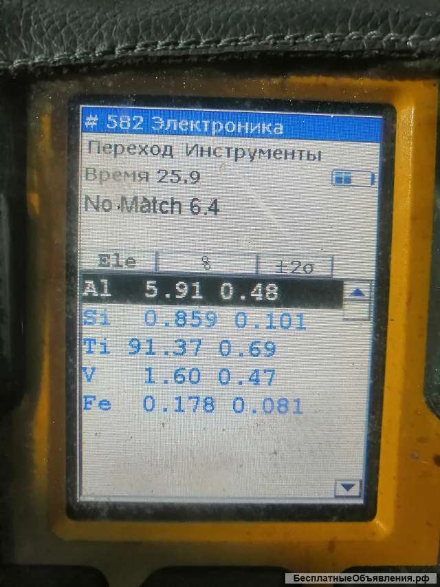Титановый лом, струка