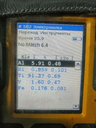 Титановый лом, струка