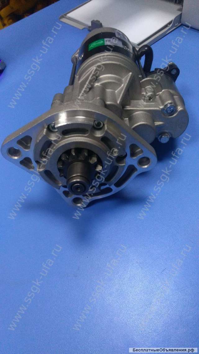 Стартер с редуктором 12В 4.9 кВт 11010066М, SLOVAK JCB 3CX/4CX DIESELMAX с доп. реле усиленный