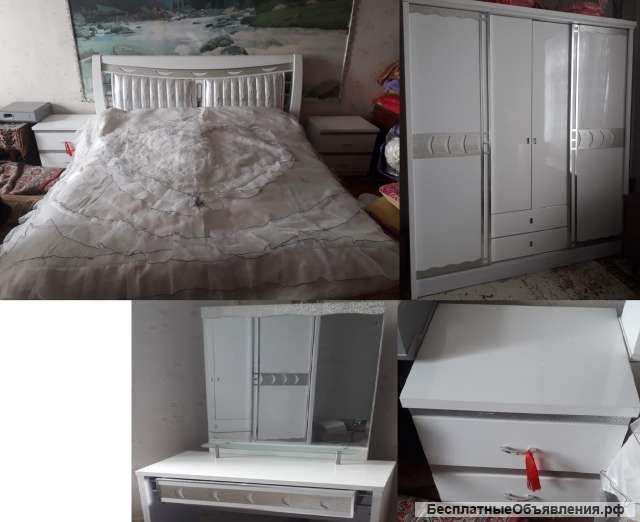 Спальная мебель в комплект - Tecili satilir yataq desdi