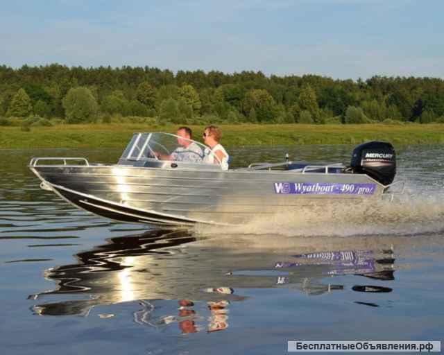 Лодку (катер) Wyatboat-490 Pro под водомет